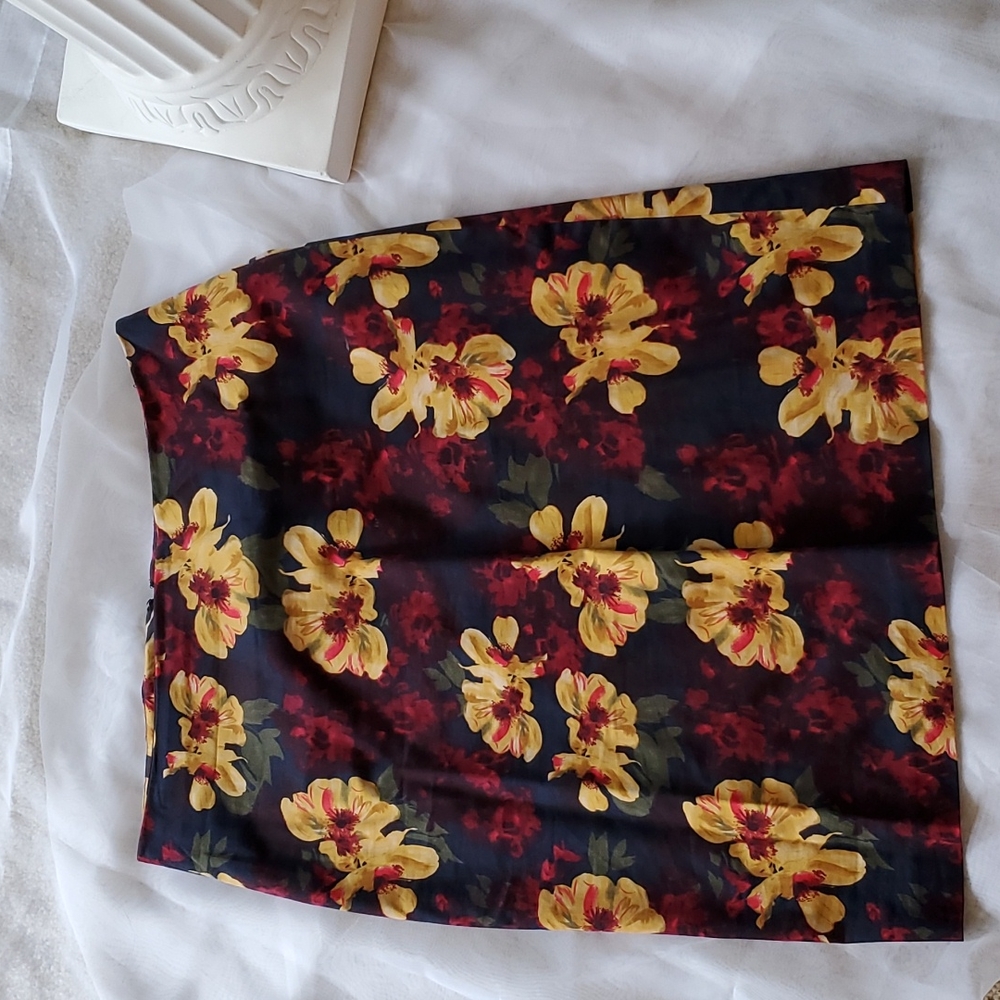 Floral Print Skirt